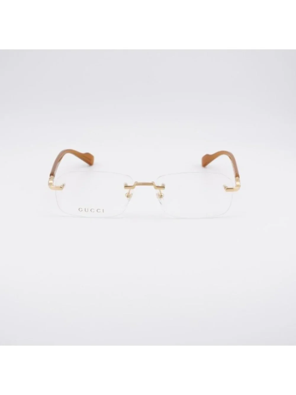 Gucci GG1221O 006 Eyeglasses Gold 56mm Rectangle Frame